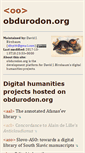 Mobile Screenshot of obdurodon.org